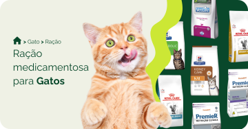 Ração medicamentosa para gatos