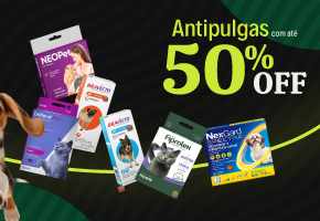 Antipulgas com até 50% OFF