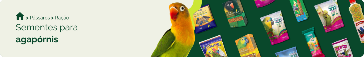 Sementes para agapornis