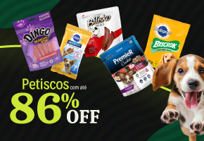 Petiscos com até 86% OFF