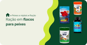 Ração em flocos Ração em flocos
