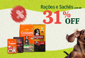 Rações e Sachês com até 31% OFF