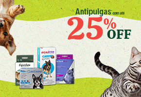 Antipulgas com até 25% OFF