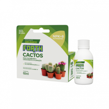 Adubo Fertilizante Orgânico FORTH para Cactos 60mL Concentrado - Imagem principal