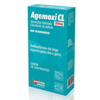 Agemoxi CL para Cães e Gatos com 10 Comprimidos 50mg - Imagem principal