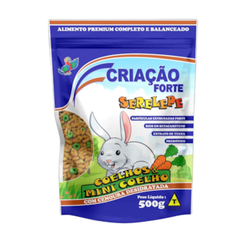 Alimento Criação Forte Serelepe para Coelhos e Mini Coelhos 500g - Imagem principal