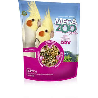 Alimento Megazoo Mix para Calopsitas 350gr