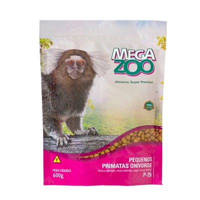 Alimento Megazoo para Pequenos Primatas Onívoros 600gr