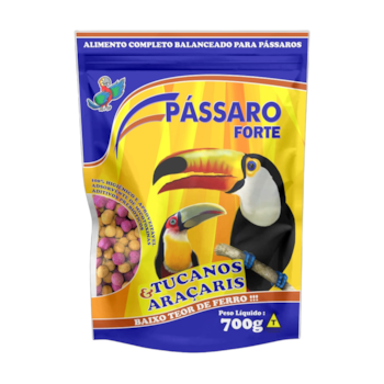 Alimento Pássaro Forte Extrusado para Tucanos e Araçaris 700g - Imagem principal