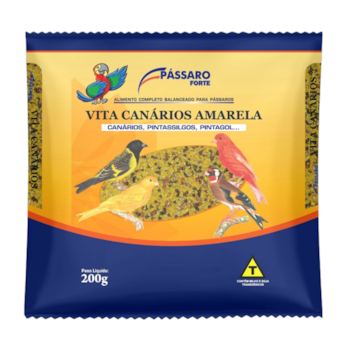 Alimento Pássaro Forte Vita para Canários Amarela 200gr - Imagem principal