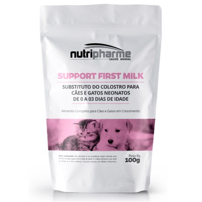 Alimento Substituto Support First Milk para Neonatos de 0 a 3 dias de Cachorros e Gatos com 100gr