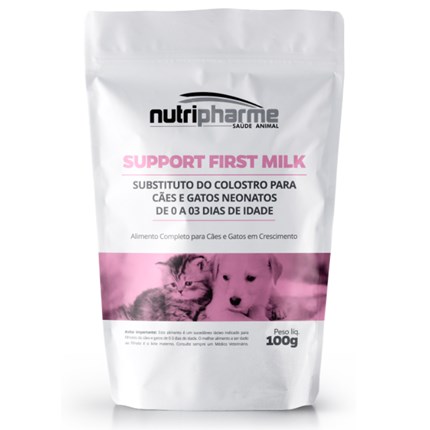 Alimento Substituto Support First Milk para Neonatos de 0 a 3 dias de Cachorros e Gatos com 100gr