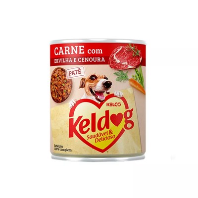 Alimento Úmido Keldog para Cães Carne, Ervilha e Cenoura 280g