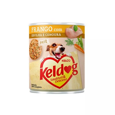 Alimento Úmido Keldog para Cães Frango, Ervilha e Cenoura 280g