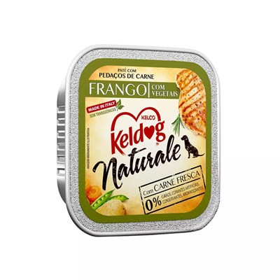 Alimento Úmido Keldog para Cães Naturale Frango com Vegetais 100g