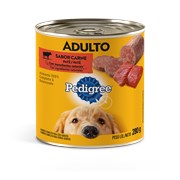 Alimento Úmido Pedigree Lata Patê para Cães Adultos Carne 280gr