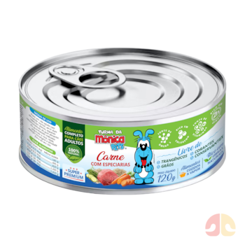 Alimento Úmido Turma da Mônica Pets 120gr Carne com Especiarias para Cães Adultos - Imagem principal