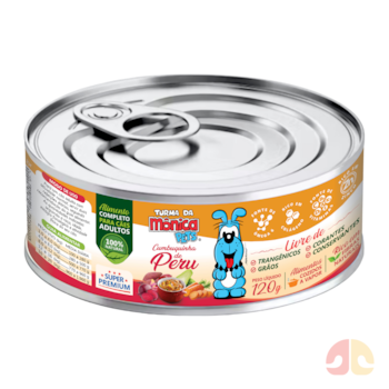 Alimento Úmido Turma da Mônica Pets 120gr Cumbuquinha de Peru para Cães Adultos - Imagem principal