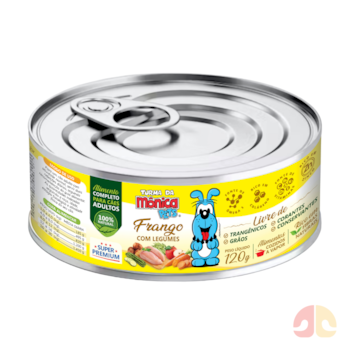 Alimento Úmido Turma da Mônica Pets 120gr Frango com Legumes para Cães Adultos - Imagem principal