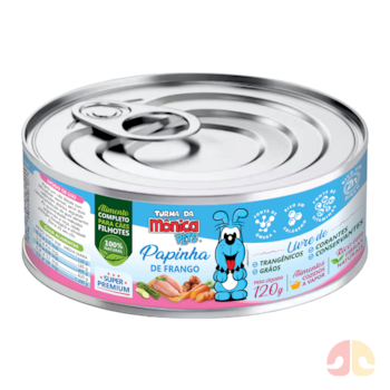 Alimento Úmido Turma da Mônica Pets 120gr Papinha de Frango para Cães Adultos - Imagem principal