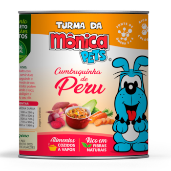 Alimento Úmido Turma da Mônica Pets 280gr Cumbuquinha de Peru para Cães Adultos - Imagem principal