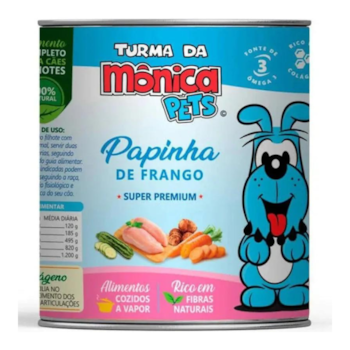 Alimento Úmido Turma da Mônica Pets 280gr Papinha de Frango para Cães Adultos - Imagem principal