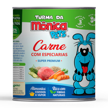 Alimento Úmido Turma da Mônica Pets para Cães Carne com Especiarias 280gr - Imagem principal