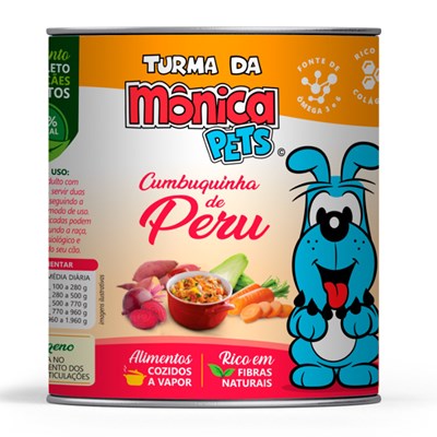 Alimento Úmido Turma da Mônica Pets para Cães Cumbuquinha de Peru 280gr