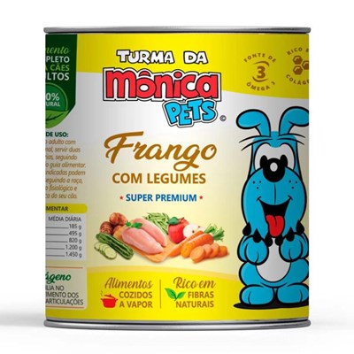 Alimento Úmido Turma da Mônica Pets para Cães Frango com Legumes 280gr