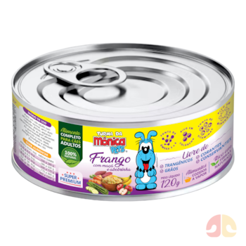 Alimento Úmido Turma Da Mônica Pets Para Cães Frango Com Maça E Abobrinha 120gr - Imagem principal