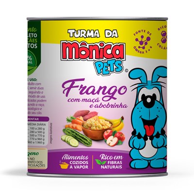 Alimento Úmido Turma da Mônica Pets para Cães Frango com Maça e Abobrinha 280gr