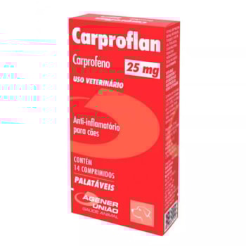Anti-inflamatório Carproflan para Cães 25mg 14 comprimidos - Imagem principal