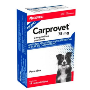 Anti-inflamatório Carprovet 75mg Para Cães Com 14 Comprimidos - Imagem principal