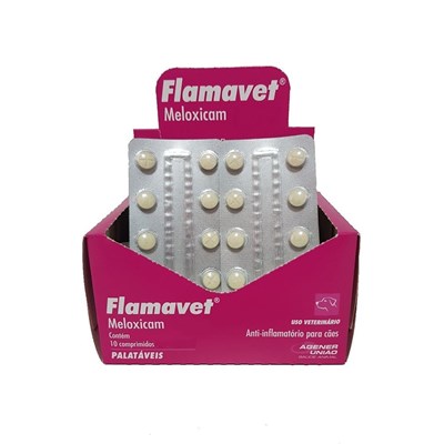 Anti-inflamatório Flamavet para Cães Blister com 10 comprimidos 0,5mg