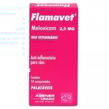 Anti-inflamatório Flamavet para Cães Caixa Com 10 Comprimidos 2,0mg - Imagem principal