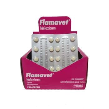 Anti-inflamatório Flamavet para Gatos Blister com 10 comprimidos 0,2mg - Imagem principal