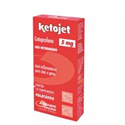 Anti-inflamatório Ketojet 5mg para Cães e Gatos com 10 comprimidos
