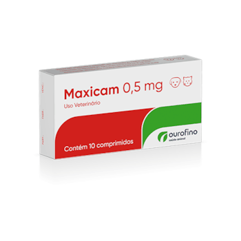 Anti-inflamatório Maxicam Ourofino 0,5mg para Cães e Gatos com 10 Comprimidos - Imagem principal