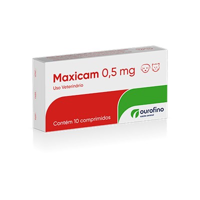 Anti inflamatório Maxicam para Cães e Gatos com 10 Comprimidos 0,5 mg