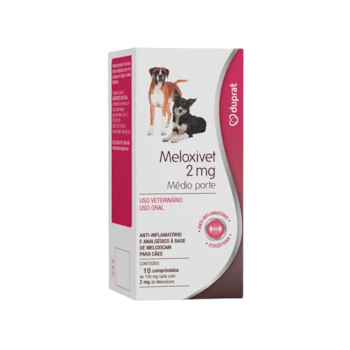 Anti-inflamatório Meloxivet Duprat 2mg Para Cães Com 10 Comprimidos - Imagem principal