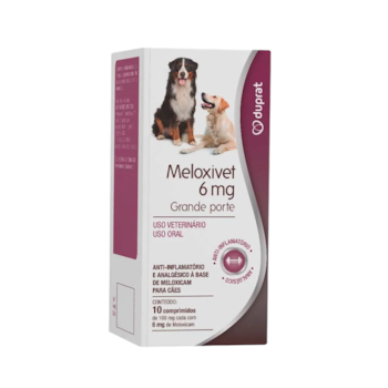 Anti-inflamatório Meloxivet Duprat 6mg Para Cães Com 10 Comprimidos - Imagem principal