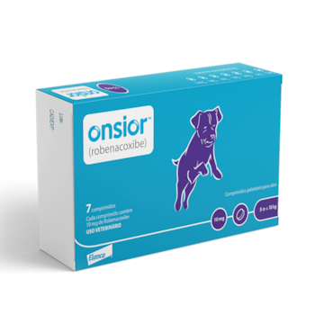 Anti-inflamatório Onsior 10mg Para Cães De 5kg Até 10kg Com 7 Comprimidos - Imagem principal