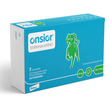 Anti-inflamatório Onsior 20mg Para Cachorros De 10kg Até 20kg Com 7 Comprimidos - Imagem principal
