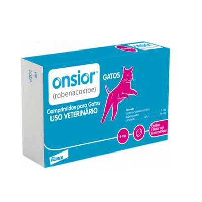 Anti-inflamatório Onsior 6mg Para Gatos Com 6 Comprimidos