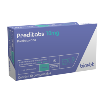 Anti-inflamatório Preditabs 10mg para Cães e Gatos com 10 comprimidos - Imagem principal