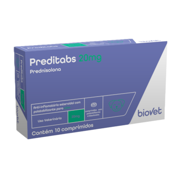 Anti-inflamatório Preditabs 20mg para Cães e Gatos com 10 comprimidos - Imagem principal