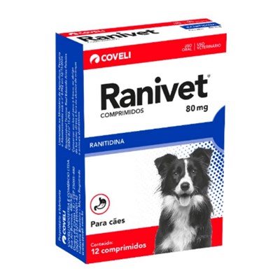 Antiácido Ranivet para Cachorros 12 com Comprimidos