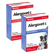 Antialérgico Alergovet C 0,7mg para Cães e Gatos Com 20 Comprimidos