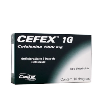 Antibacteriano Cefex Para Cães e Gatos Com 10 Comprimidos 1000mg - Imagem principal