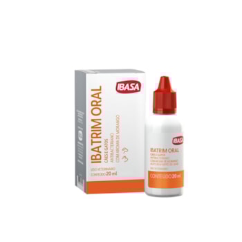 Antibacteriano Ibatrim Oral Ibasa para Cachorros e Gatos com 20ml - Imagem principal